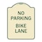 Signmission No Parking Bike Lane Heavy-Gauge Aluminum Architectural Sign, 24" x 18", TG-1824-23758 A-DES-TG-1824-23758 - alternate 1